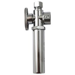 Plumb Pak K2048WHALF Angle Valve with Hammer Arrestor, 1/2 x 3/8 in Connection, FIP x CTS, 125 psi Pressure, Brass Body 