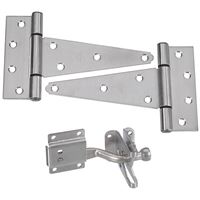 National Hardware DPV875 Series N343-434 Gate Kit, Stainless Steel, Silver, Stainless Steel, 3-Piece 