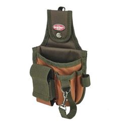 Bucket Boss 54120 Rear Guard Pouch, 5-Pocket, Poly Ripstop Fabric, Brown/Green, 6 in W, 10 in H, 1-1/2 in D 