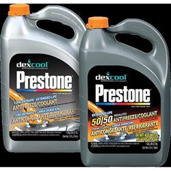 Prestone Dex-Cool AF850 Extended Life Anti-Freeze, 1 gal, Orange, Pack of 6 