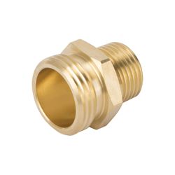 Landscapers Select GHADTRS-2 Hose Connector, 1/2 x 3/4 in, MNPT x MNH, Brass, Brass 