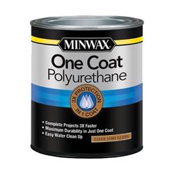Minwax 356150000 Polyurethane, Semi-Gloss, Liquid, Clear, 1 qt 