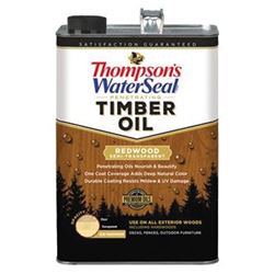 Thompsons WaterSeal TH.048821-16 Penetrating Timber Oil, Redwood, Liquid, 1 gal, Can 4 Pack 