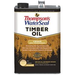 Thompsons WaterSeal TH.048861-16 Penetrating Timber Oil, Cedar, Liquid, 1 gal, Can 4 Pack 