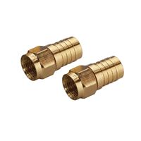Zenith VA1002RG6WC Crimp-On Connector, Female Connector, Gold, Pack of 4 