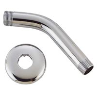Boston Harbor A558215CP-OBF1 Shower Arm with Flange, 1/2-14 Connection, Threaded, 2.25 in L, Stainless Steel 