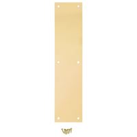 National Hardware N270-500 Push Plate, Brass, Steel, 15 in L, 3-1/2 in W, Pack of 2 