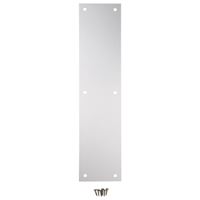 National Hardware N270-504 Push Plate, Nickel, Satin, 15 in L, 3-1/2 in W, Pack of 2 