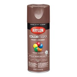 Krylon COLORmaxx K05586007 Spray Paint, Metallic, Sparkling Canyon, 12 oz, Aerosol Can 