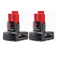 Milwaukee 48-11-2412 Rechargeable Battery Pack, 12 V Battery, 3 Ah, 1/2 hr Charging 