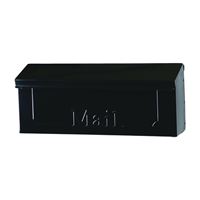 Gibraltar Mailboxes Townhouse THHB0001 Mailbox, 260 cu-in Capacity, Steel, Powder-Coated, Black, 15.2 in W, 3.9 in D 