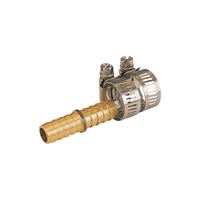 Landscapers Select GB91053L Hose Mender with Clamps, 1/2 in, Male, Brass, Brass and Silver 