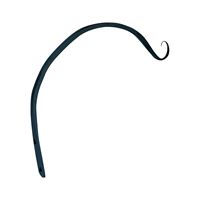 Landscapers Select GF-3041 Hanging Plant Hook, 12 in L, Steel, Black, Powder-Coated, Wall Mount Mounting 