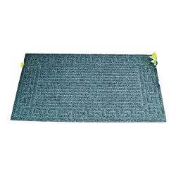 Simple Spaces 06ABSHE-02-3L Door Mat, 30 in L, 18 in W, Non-Woven Surface, Dark Gray 