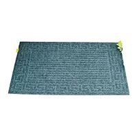 Simple Spaces 06ABSHE-02-3L Door Mat, 30 in L, 18 in W, Non-Woven Surface, Dark Gray 