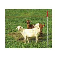 Red Brand Square Deal 70315 Sheep and Goat Fence, 330 ft L, 48 in H, 4 x 4 in Mesh, 12-1/2 Gauge, Galvanized 