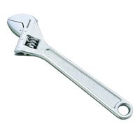 Vulcan JLO-060 Adjustable Wrench, 15 in OAL, Steel, Chrome 