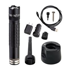 Maglite TRM1RA4 Rechargeable Flashlight, Li-Po Battery, LED Lamp, 543 Lumens, Focusing Beam, 4.5 hr Run Time, Black 