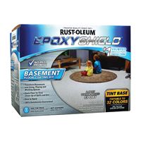 Rust-Oleum 225446 Basement Floor Coating Kit, Tint Base, Liquid, Pack of 2 