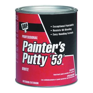 DAP 12240 Painter's Putty, Paste, Musty, White, 0.5 pt Tub