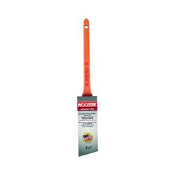Wooster 4181-1 1/2 Paint Brush, 1-1/2 in W, 2-3/16 in L Bristle, Nylon/Polyester Bristle, Sash Handle 
