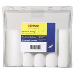 Whizz 24002 Mini Roller Cover, 4 in L, Sponge Cover, White 
