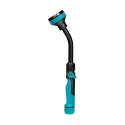 Gilmour 820432-1001 Watering Wand, Swivel Inlet, 5 -Spray Pattern, Shower, Zinc, Teal, 14 in L Wand 