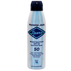 Panama Jack 4250 Continuous Spray Sport Sunscreen, 5.5 oz Bottle, Pack of 12 