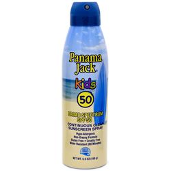 Panama Jack 4350 Continuous Spray Kids Sunscreen, 5.5 oz Bottle, Pack of 12 
