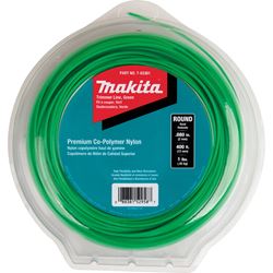 Makita T-03361 Round Trimmer Line, 0.08 in Dia, Nylon, Green, Pack 