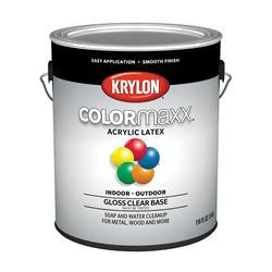 Krylon K05652007-16 Colormaxx Paint, Gloss, Clear, 1 gal 