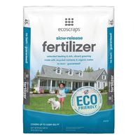 ecoscraps 22311 Slow Release Fertilizer, 45 lb Bag, Granular, 4-2-0 N-P-K Ratio 