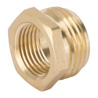 Landscapers Select GHADTRS-4 Hose Connector, 3/4 x 1/2 in, MNH x FNPT, Brass, Brass 
