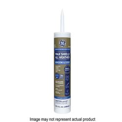 GE Max Shield MAWD410AD Sealant, Almond, 24 hr Curing, 40 to 100 deg F, 10.1 oz Cartridge, Pack of 12 