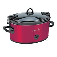 Crock-Pot SCCPVL600-R Slow Cooker, 240 W, 6 qt Capacity, Stainless Steel, Red 