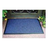 Simple Spaces 06ABSHE-11-3L Door Mat, 30 in L, 18 in W, Non-Woven Surface, Blue 