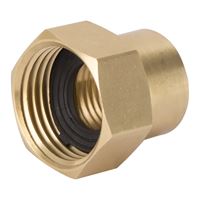 Landscapers Select GHADTRS-5 Hose Connector, 1/2 x 3/4 in, FNPT x FNH, Brass, Brass 