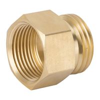 Landscapers Select GHADTRS-6 Hose Connector, 3/4 x 3/4 in, MNH x FNPT, Brass, Brass 