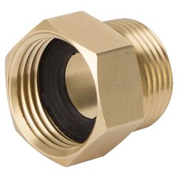 Landscapers Select GHADTRS-7 Hose Connector, 3/4 x 3/4 in, MNPT x FNH, Brass, Brass 