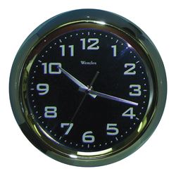 Westclox 36001A Wall Clock, Round, Analog, Metal Frame, Silver Frame 