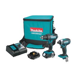 Makita CT225R Combination Kit, Battery Included, 18 V, 2-Tool, Lithium-Ion Battery 