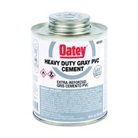 Oatey 31105 Solvent Cement, 32 oz Can, Liquid, Gray 