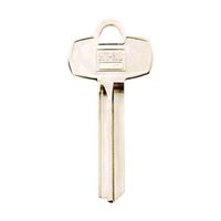 Hy-Ko 11010BE2 Key Blank, Brass, Nickel, For: Best Cabinet, House Locks and Padlocks, Pack of 10 