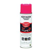 Rust-Oleum 1661838 Inverted Marking Spray Paint, Gloss, Fluorescent Pink, 17 oz, Can 