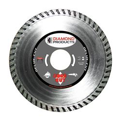Diamond Products 21134 Circular Blade, 4-1/2 in Dia, 7/8 in Arbor, Diamond Cutting Edge 