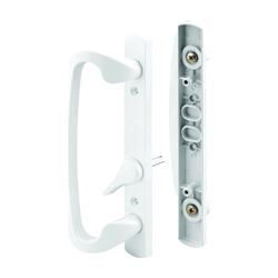 Prime-Line C 1280 Handle Set, Aluminum, Painted, 1-5/8 to 1-7/8 in Thick Door 