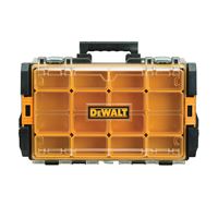 DeWALT ToughSystem Series DWST08202 Parts Organizer, 44 lb, 13-1/8 in OAW, 4-1/2 in OAH, 4.56 in OAD, Foam, Black 