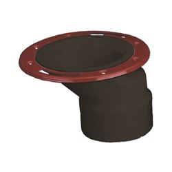 Oatey 43500 Closet Flange, 3, 4 in Connection, ABS, Black, For: 3 in, 4 in Pipes 
