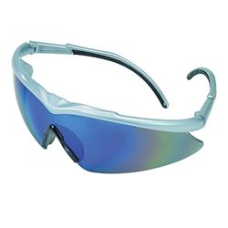MSA 10083094 Safety Glasses, Unisex, Anti-Fog Lens, Wraparound Frame, Silver Frame 