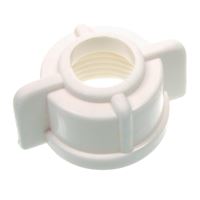 Danco 73114B Faucet Tailpiece Nut, Universal, Plastic, White, Pack of 5 